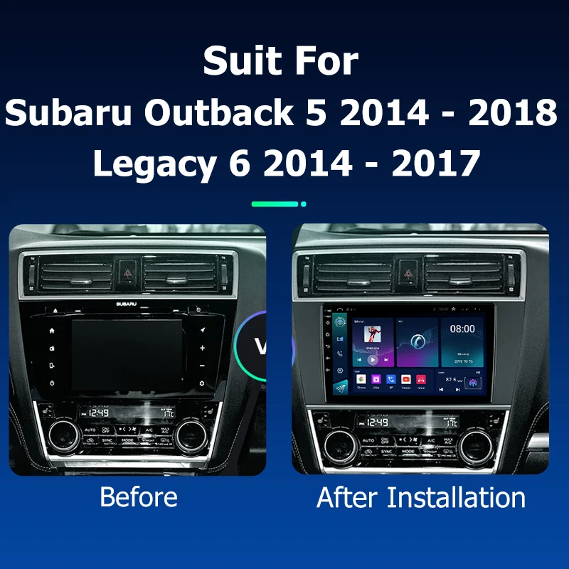 Android Car Radio Carplay for Subaru Outback 5 2014 2018 Legacy 6 2014 2017 GPS Navigation Multimedia Player Stereo screen