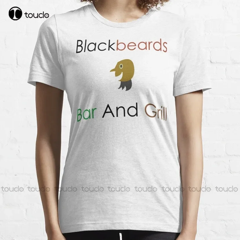Blackbeards Bar And Grill Our Flag Means Death T-Shirt Shirt Tee T Shirts Digital Printing Harajuku Streetwear Xs-5Xl Cartoon