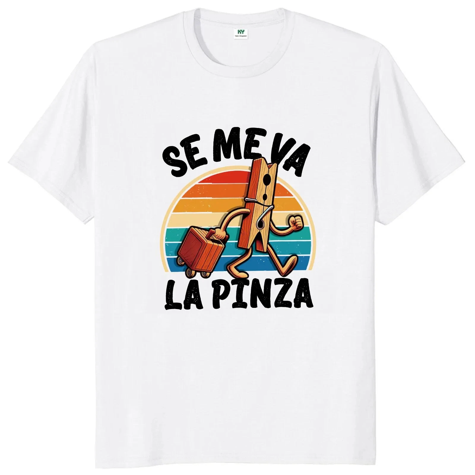 Se Me Va La Pinza T Shirt Funny Spanish Jokes Y2k Vintage T-shirt For Men Women 100% Cotton Soft Unisex Casual Tops 50956