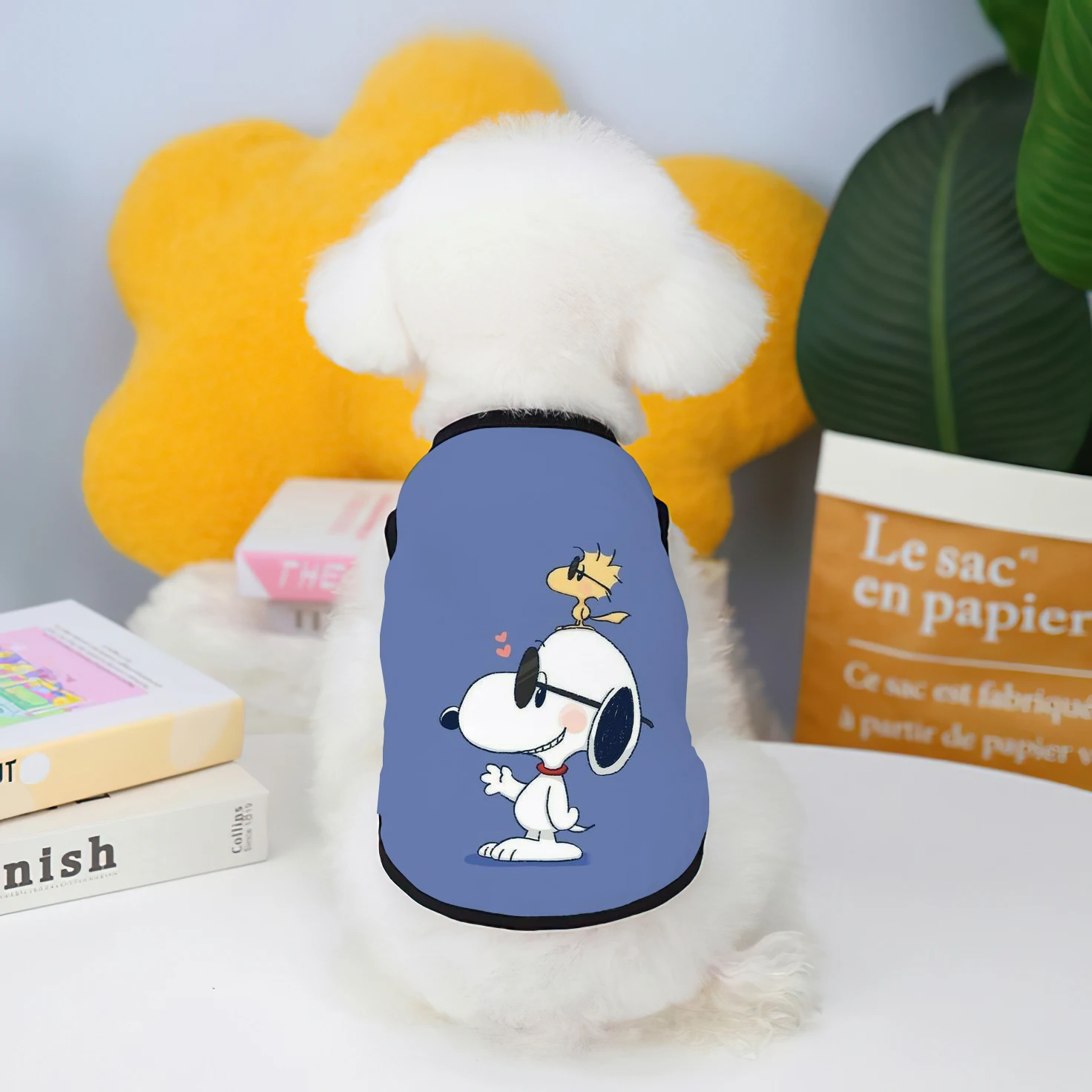 Disney Snoopy Element Pet Vest Summer Puppy Clothing Pet Clothing Chihuahua Big Dog Supplies Products Home Garden 2024