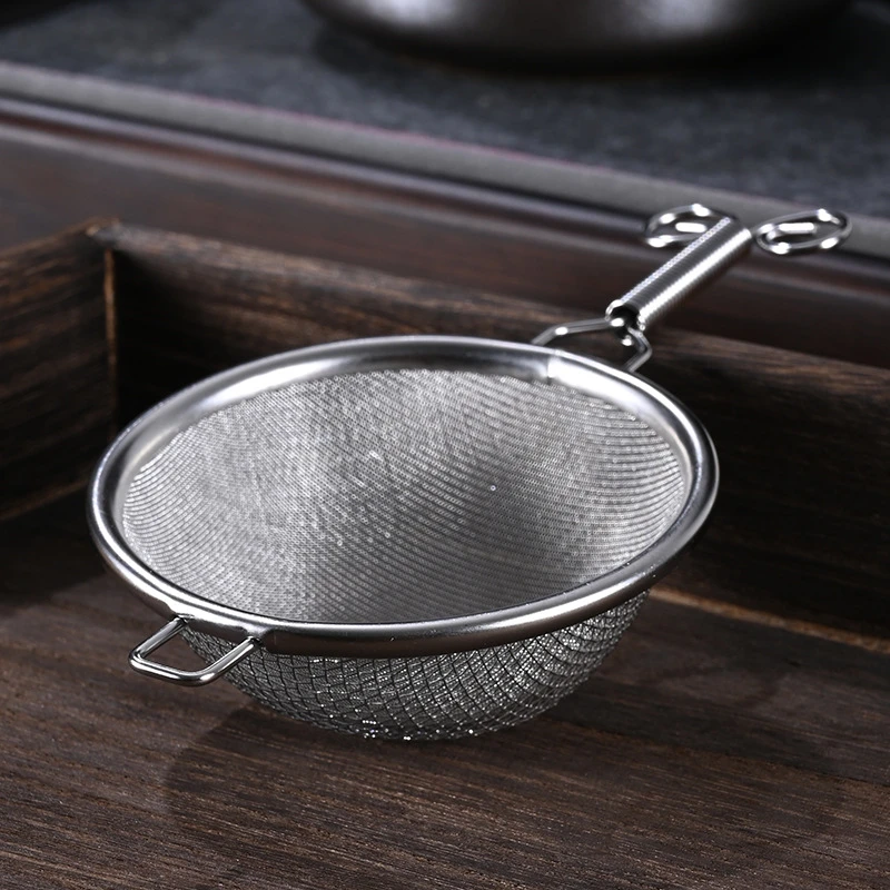 304 Stainless Steel Tea Leaf Strainer Handheld Reusable Tea Infuser Fine Mesh Kung Fu Teapot Filter Sieve Teaware Accessories