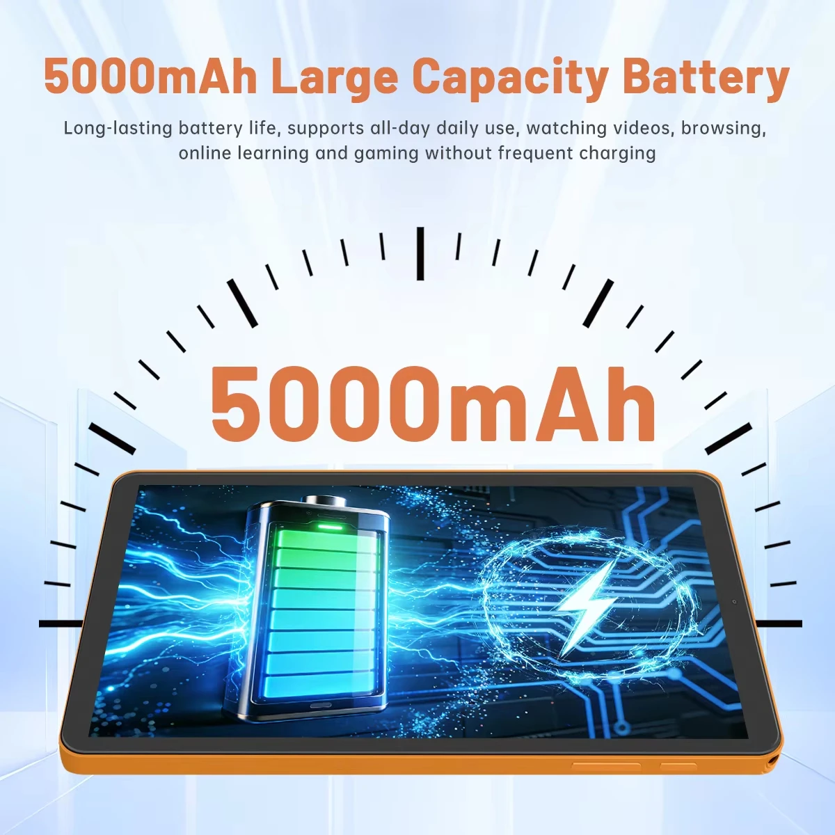 ANRY 8 7 Zoll Android 16 Tablet 4G Telefonanruf T616 Octa-Core 16GB RAM 128GB ROM 5000mAh WiFi GPS 2026 Tablet-PC mit SD- und SIM-Steckplatz – Detail 3