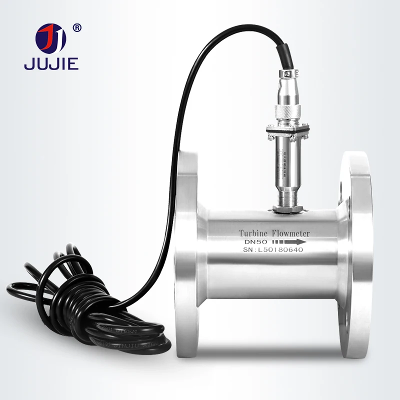 Pulse 4-20mA RS485 signal Turbine Flow Meter SS304 Material Medidor De Flujo De Liquido