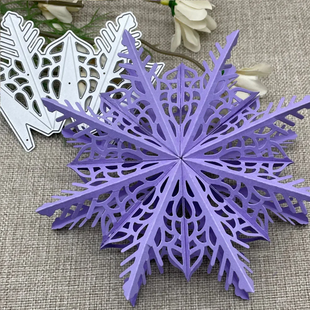 Neue 3D faltbare Blumen-Metall-Stanzformen für DIY-Scrapbooking, dekorative Prägung, Handarbeit, Stanzform, Schablone