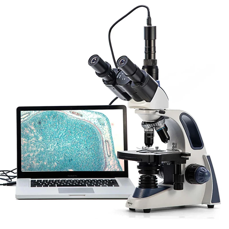 SWIFT SW380T Compound Trinocular Microscope, 40X-2500X Magnification With 3.0MP/5.1 MP Camera and Software Windows Compatible