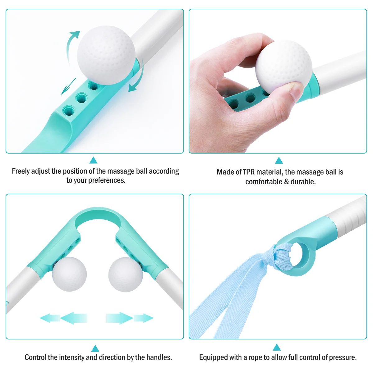 

Detachable Massager Compact Neck and Shoulder Manual Tool Handheld Trigger Point Hammer Self Muscle