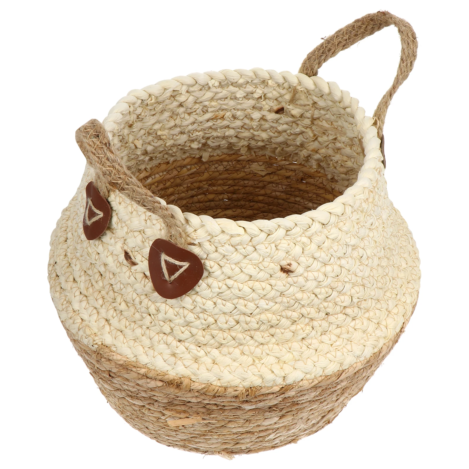 

Creative Handmade Woven Storage Rattan Straw Flower Arrangement Basket Decorative Mini Flower Basket Home Party Decoration