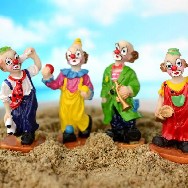 

Прямые продажи с фабрики ремесленных изделий из смолы, психологических консультирующих аксессуаров, фигурок из песка, четыре клоуна А-851