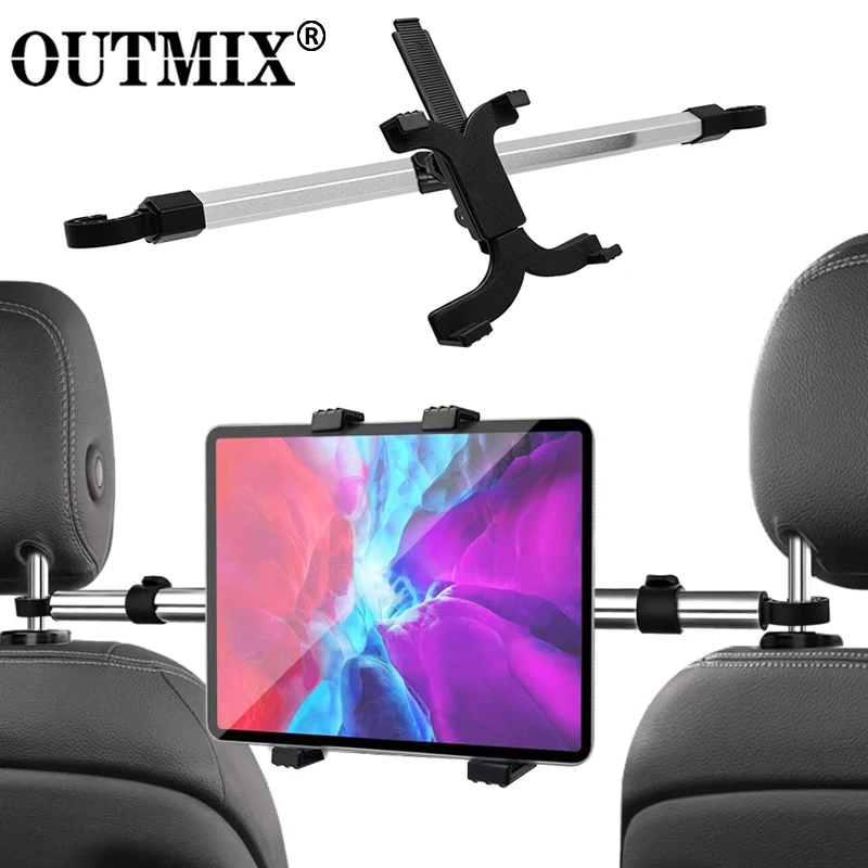 OUTMIX-Universal Car Headrest Holder, Mount Stand para Tablet PC e Auto, 7-13