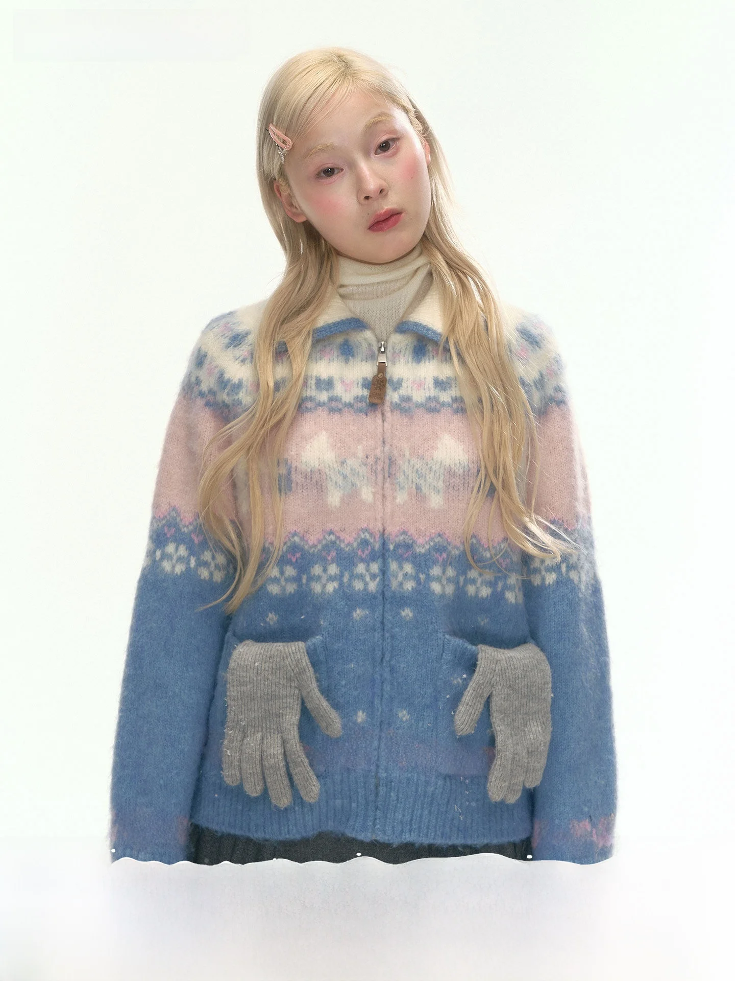 

Canstore Girls Fair Isle свитер кардиган зимний фермерский дизайн с рисунком собаки для девочек-подростков Feel Long Sve верхняя одежда на молнии
