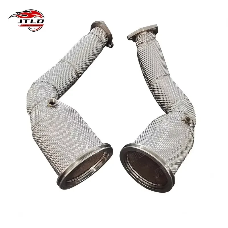 High Performance Good Quality 304 Stainless Steel Exhaust Downpipe for AUDI RS6 RS7 C8 4.0T Without OPF With Euro 6 2019+