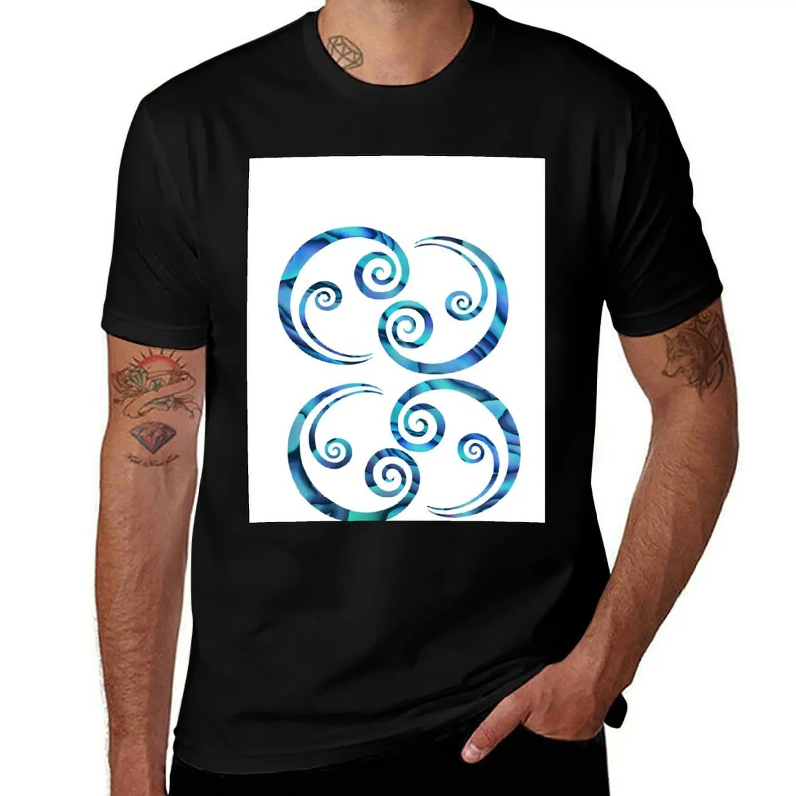 

Double koru paua T-Shirt boys animal print graphic tee shirt new edition sublime workout shirts for men