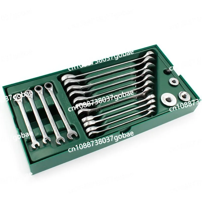 

Full polishing dual-purpose quick lever set 19 pieces of dual-purpose wrench set