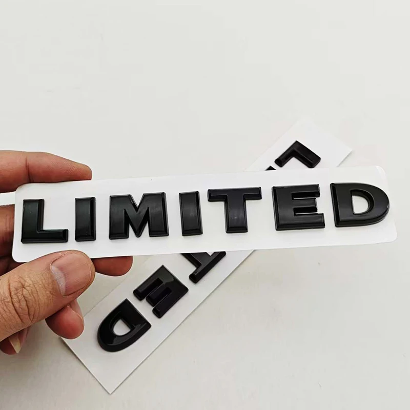 New 1Pcs 3D ABS Logo LIMITED Car Side Fender Rear Trunk Emblem Badge Sticker Decals For JEEP Wrangler Compass Commander Cherokee view 3