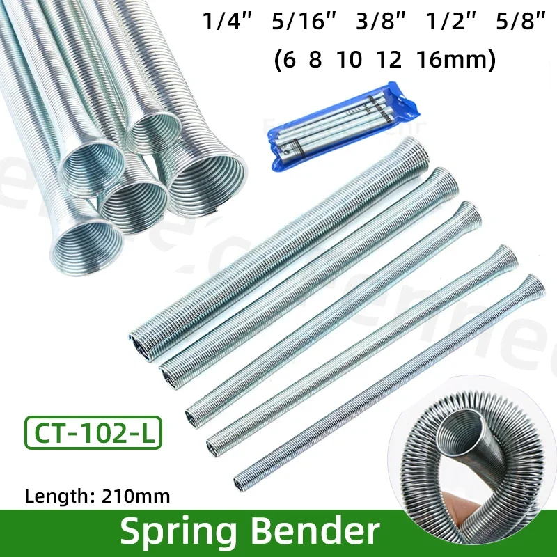 Spring Bending Copper Tube 5pcs CT-102-L Special Bending Copper Tube for Refrigeration Spring Tube Bender R Air Conditioners