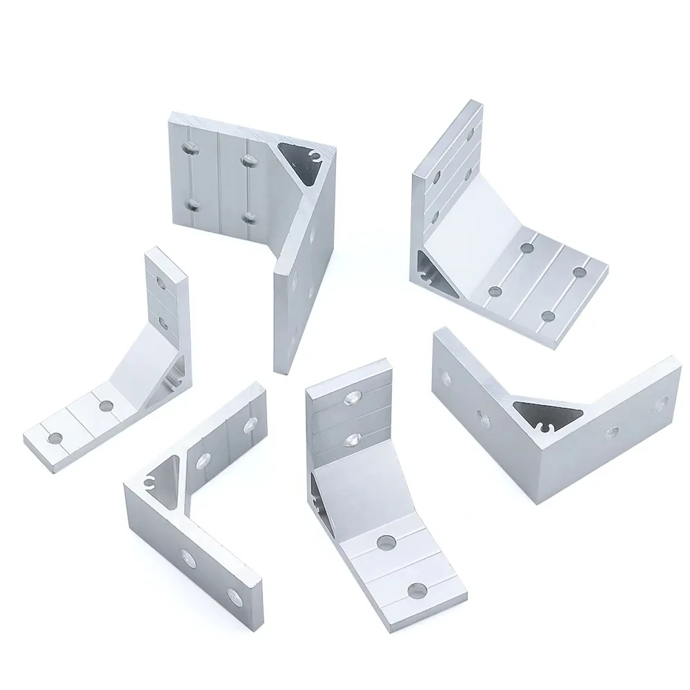 4Pcs 78x78mm 90 Degree Corner Bracket Joint Enhanced Angle Connector for 2020 3030 4040 4545 5050 6060 8080 Aluminum Profile view 5