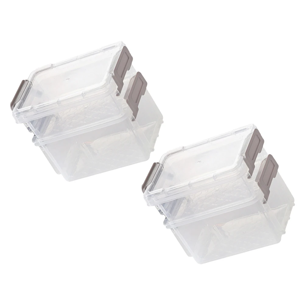 

6 Pcs Clear Stackable Storage Boxes Desktop Organizer for Jewelry Beads Buttons Small Items Transparent Craft Container