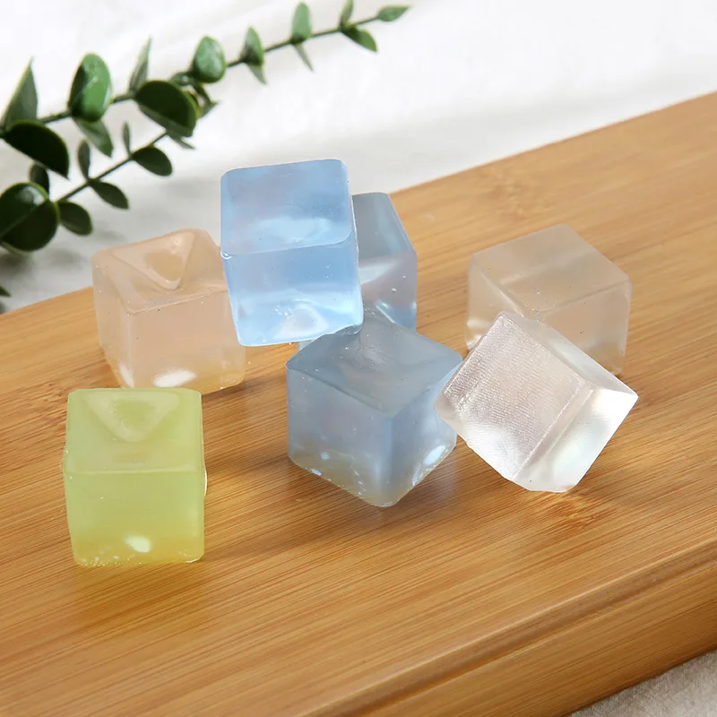 4pcs Creative Simple Ice Stress Relief Toy For Kids Gift Fashion Novelty Jelly Series Squeeze Toys Funny Release Toy