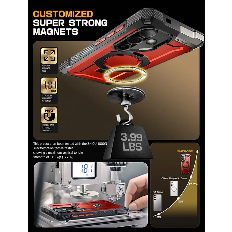 SUPCASE do Samsung Galaxy S25 Case 6,2 "UB Grip Heavy Duty, odporny na wstrząsy magnetyczny futerał na telefon kompatybilny z Wi — zdjęcie produktu 5