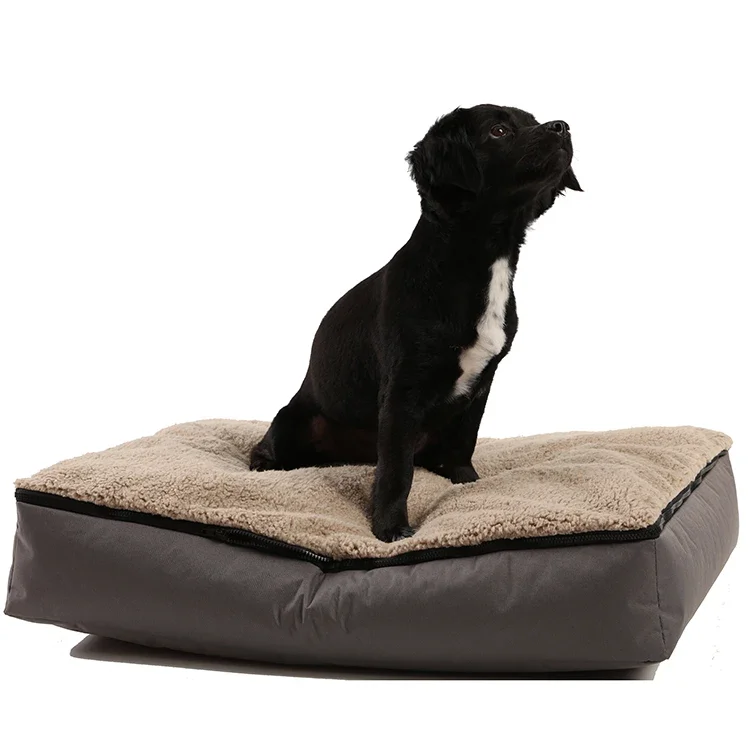 for oxford fabric soft bean bag dog pet bed with sherpa dog beds