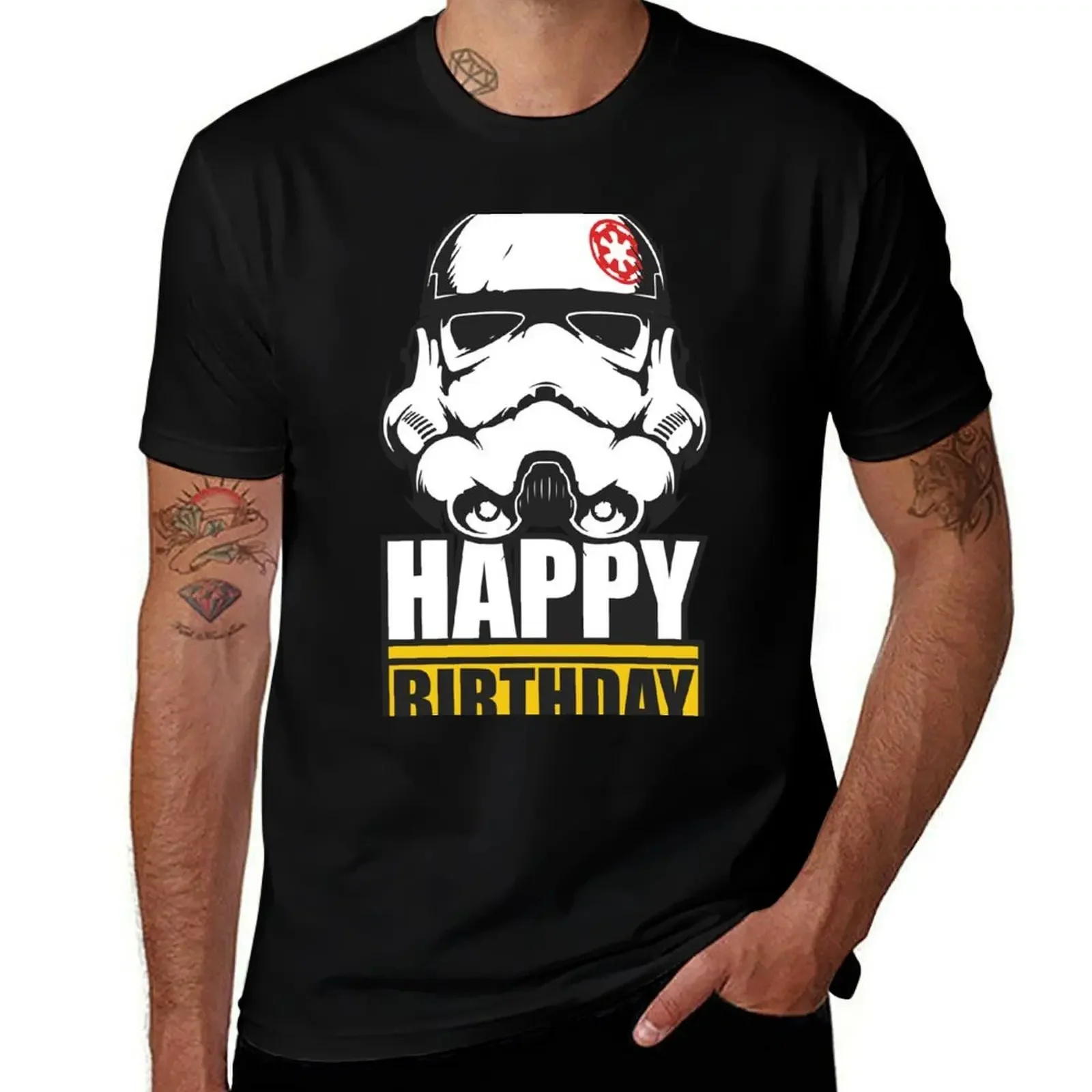 

Happy Birthday Trooper T-Shirt vintage clothes shirts graphic tee plus size tops plain t shirts men