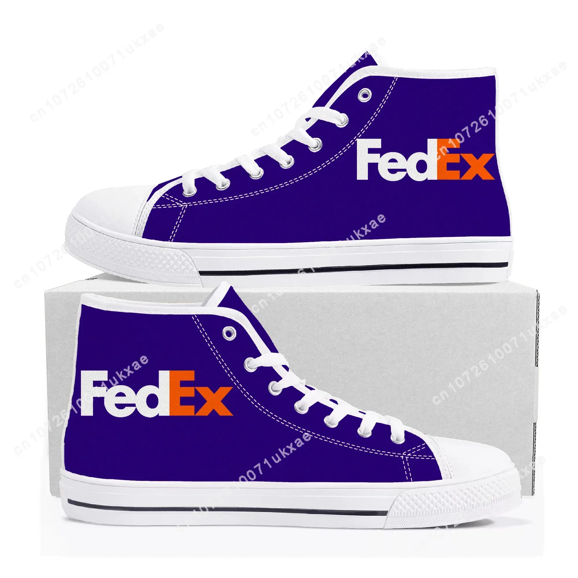 FedEx High Top Sneakers Mens Womens Teenager High Quality United States Courier Canvas Sneaker Couple Casual Shoe Custom Shoes