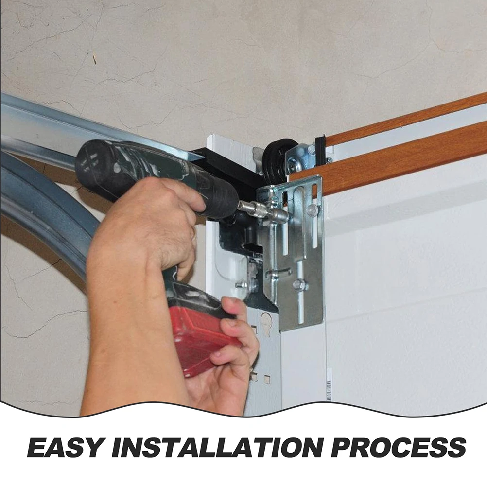 

2Pairs Garage Door Bracket Iron Bottom Section Replacement Heavy Duty Durable Smooth Surface No Burrs Residential Commercial