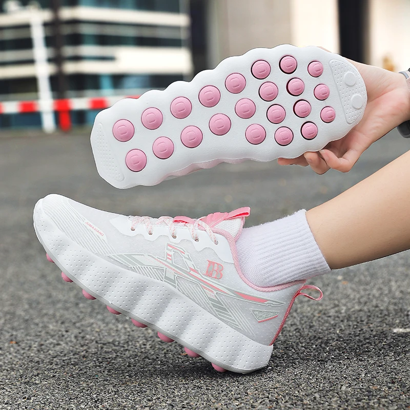 Women's Sports Breathable Lightweight Training Shoes with Foot Sensing Massage Technology Men Comfortable Casual Sneakers 36-45