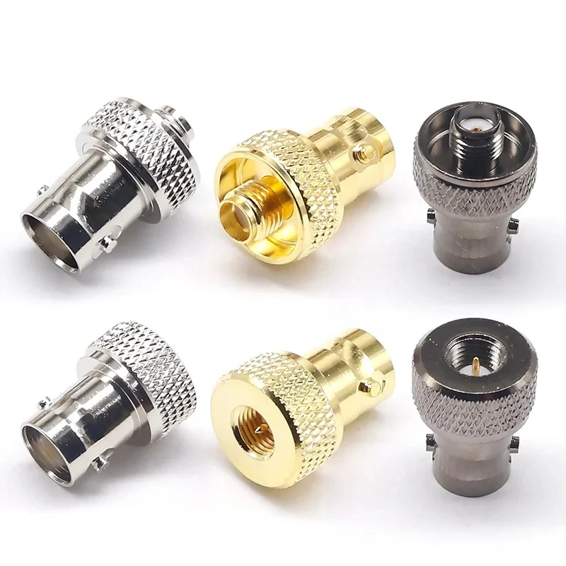 

SMA female to BNC male brass adapter for Baofeng Radio UV-5R UV-5RA UV-5RB UV-5RC UV-5RD Antenna Adapters bnc to sma