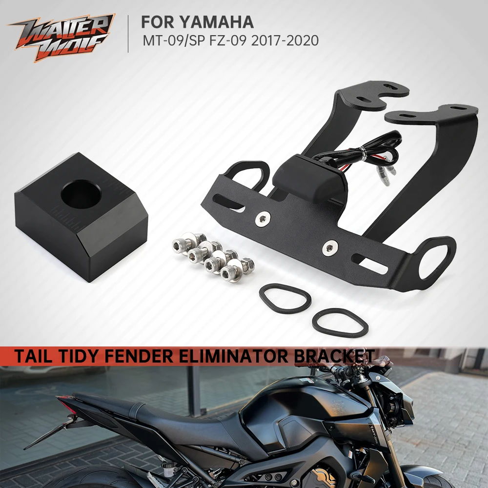 

MT-09 Tail Tidy Fender Eliminator LED License Plate Bracket Kit for YAMAHA MT09 SP FZ09 FZ-09 MT FZ 09 Registration Plate Holder