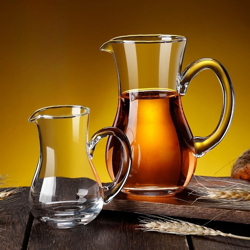 

Wine Decanter Set with Handle Home Hotel Bar Whiskey Red Wine Pourer Glass Jug