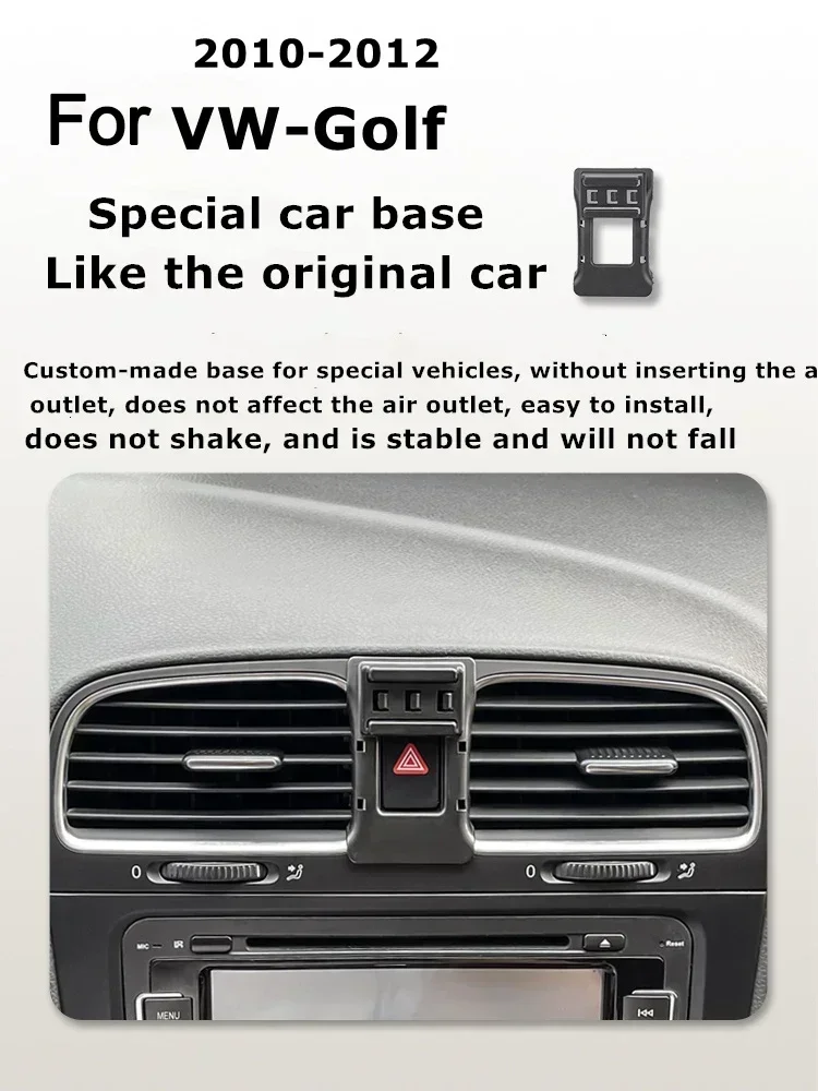 

2010-2012 For Volkswagen Golf 6 Mobile Phone Holder Wireless Charger Car Mount Bracket GPS Support Golf6