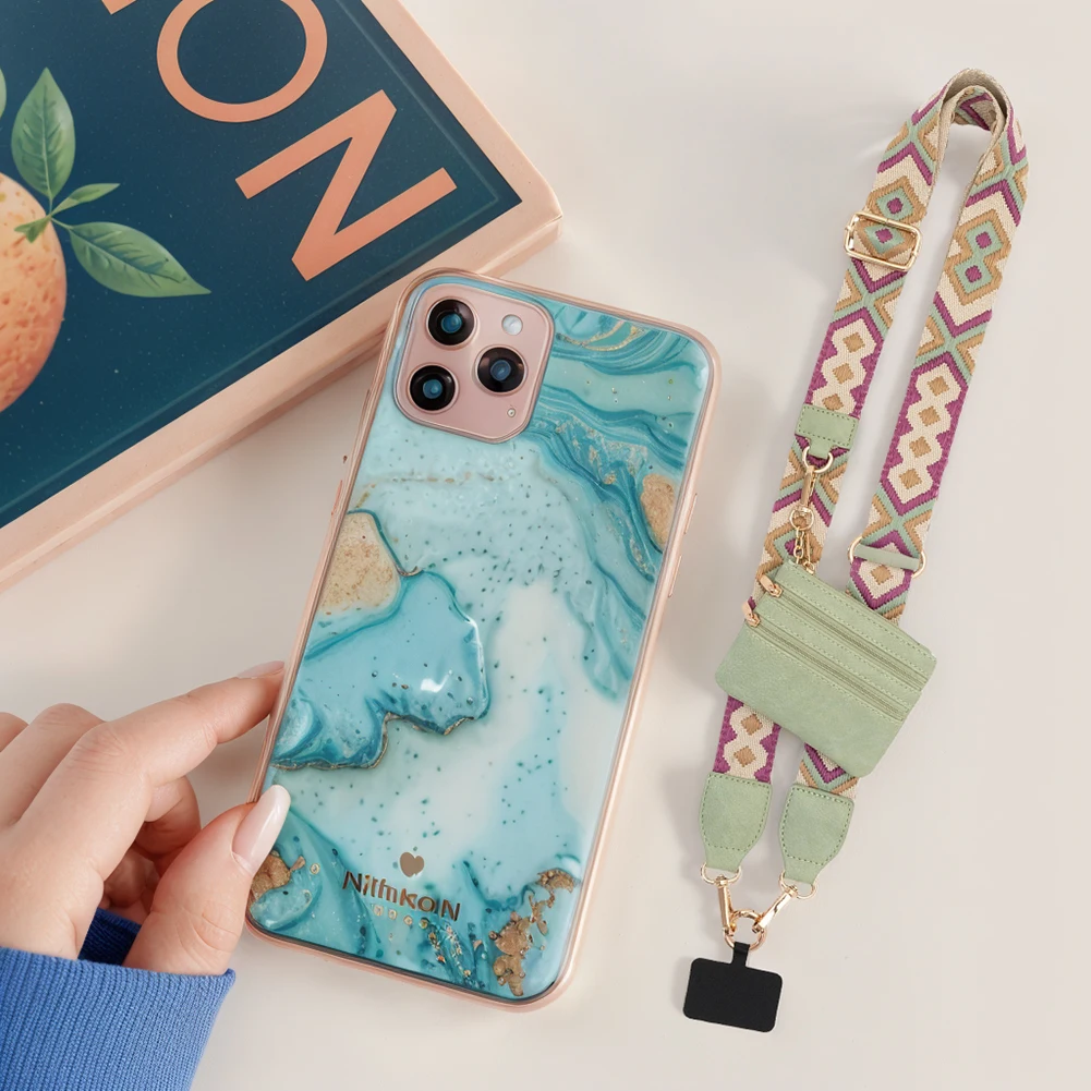 حبل قابل للتعديل للهاتف الخلوي ، حزام هاتف مع حقيبة بسحاب ، شرائط تعليق مضادة للفقد للرجال والنساء ، السفر