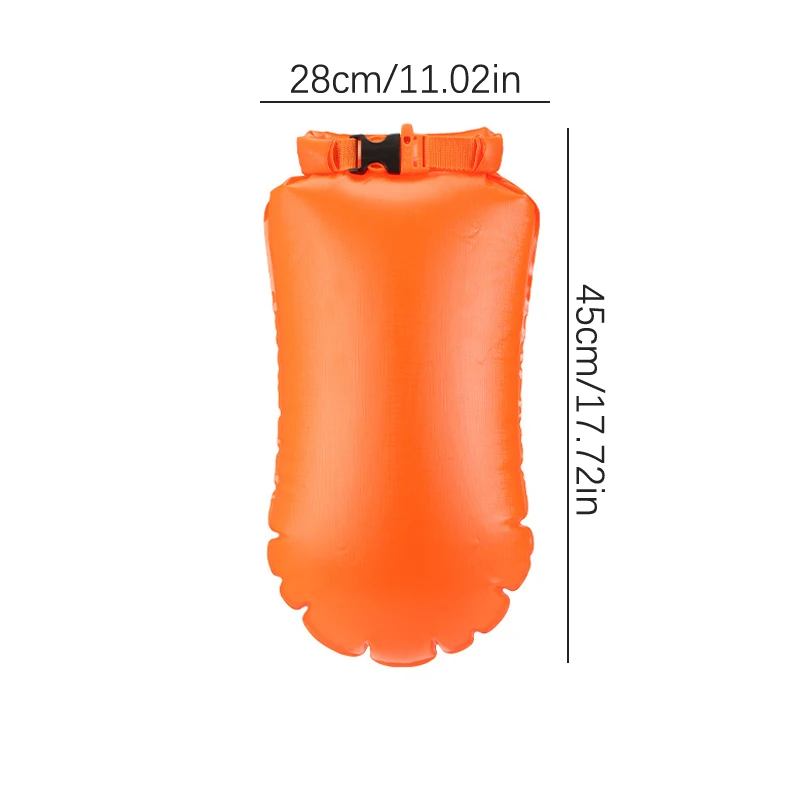 Outdoor Safety Swimming Buoy Multifunction Swim Float Bag With Waist Belt Waterproof PVC Lifebelt Storage Bag For Water Sports