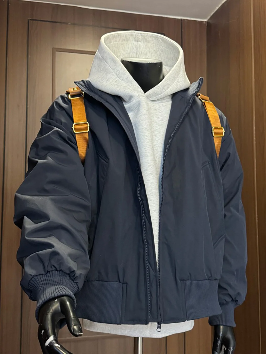 

American Sle Bomber Flight Jaet down Cotton Coat Men Winter Warm Cold Resistant Stand Collar Capl Cotton Coat Outerwear