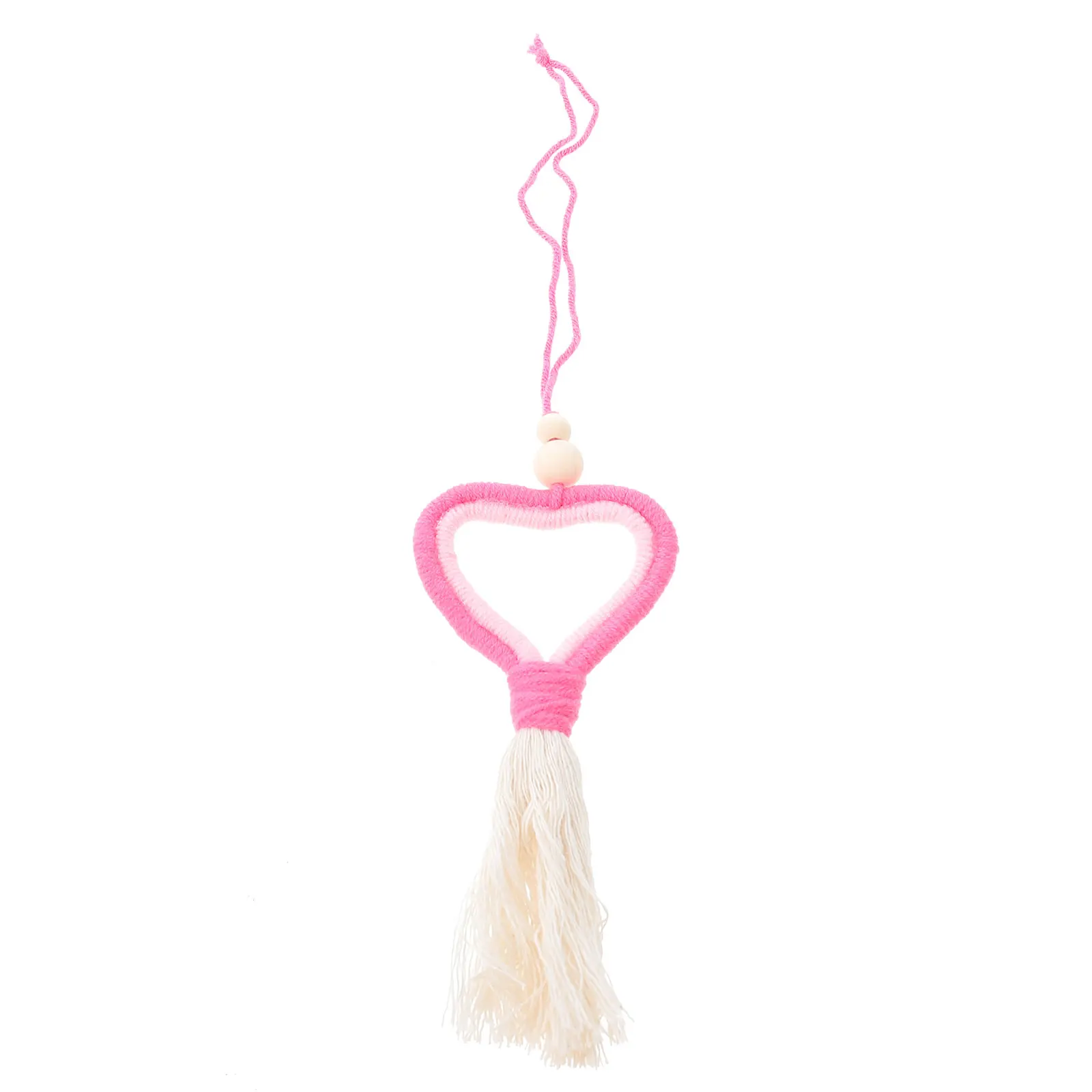 Ciondolo con nappa in feltro di lana a forma di cuore, decorazione romantica per San Valentino, ornamento da appendere per regali fai da te per feste da parete