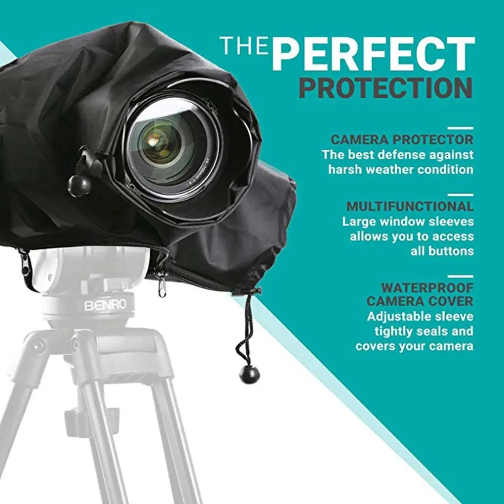 Rainproof Protector Telephoto Lens Camera Rain Cover Dustproof Camera Raincoat for Canon Nikon Pendax Sony Len Case Dropshipping