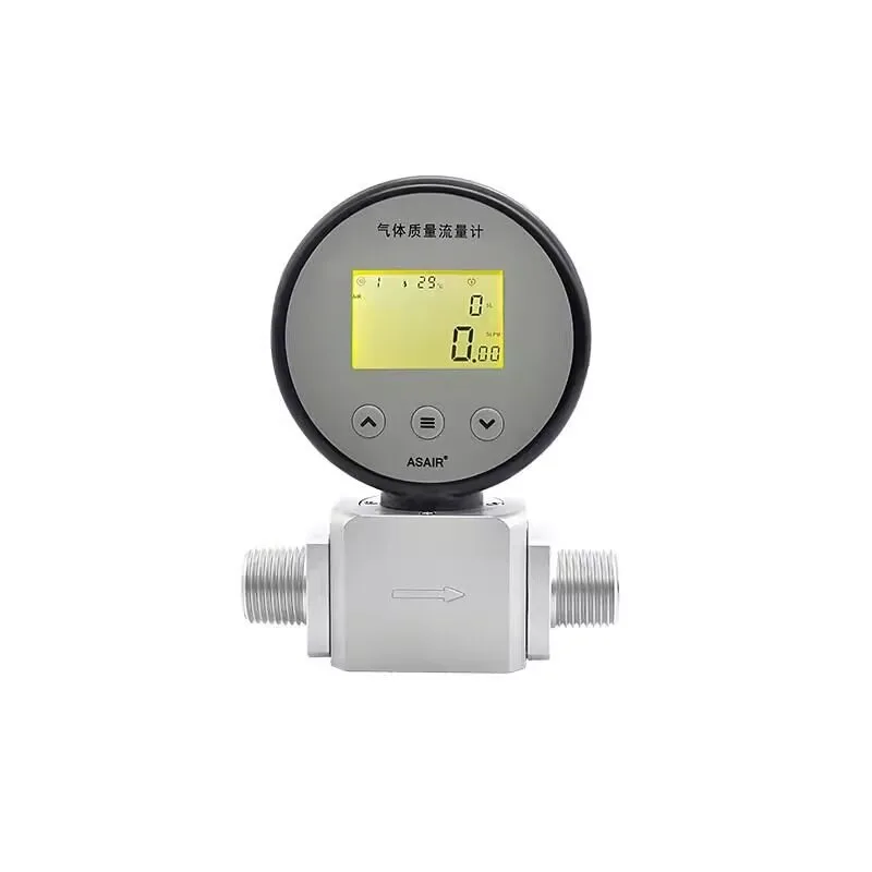 For Digital Display Micro High-precision Gas Flowmeter, Powered By Compressed Air Battery