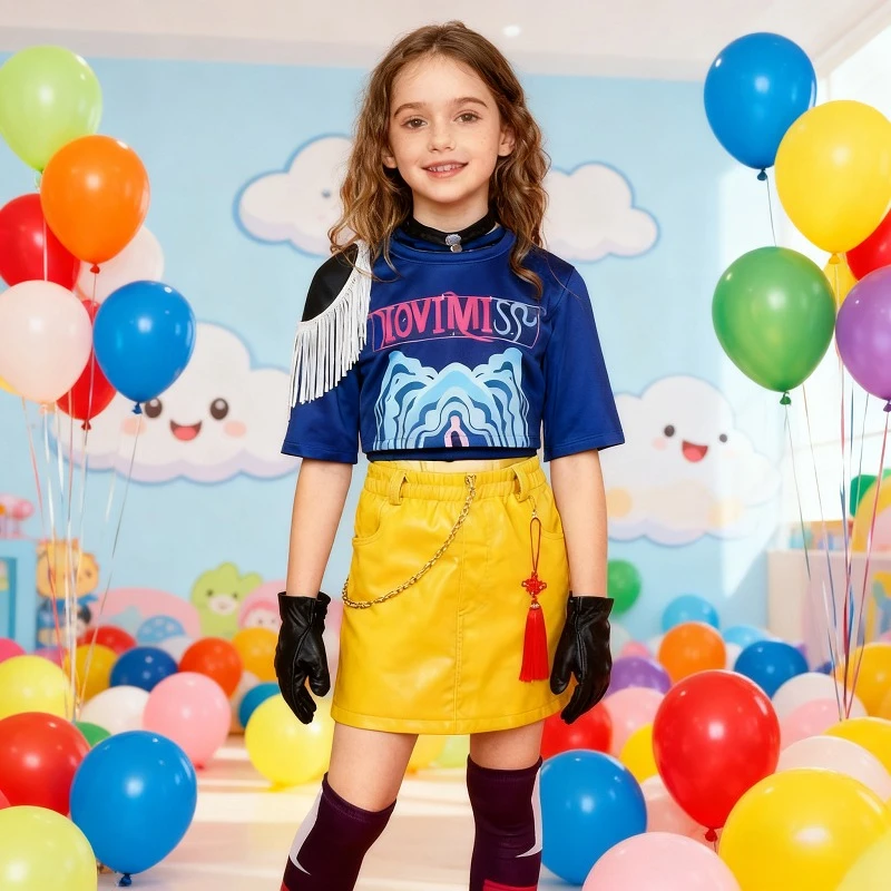 Anime Kind Mädchen Roleplay Cosplay Kostüme Zoey/Rumi/Mira Volle Kostüm Set für K-pop Halloween Karneval party Anzüge Kleidung Outfit