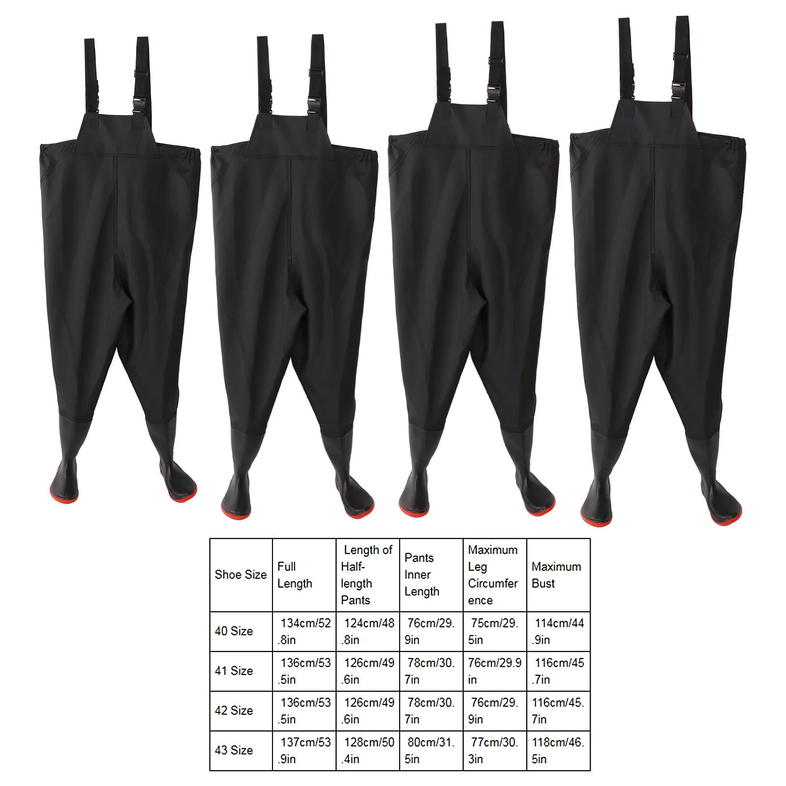 Outdoor Fishing Waders Stocking Foot Waterproof Breathable Chest Wading Pants Accessory