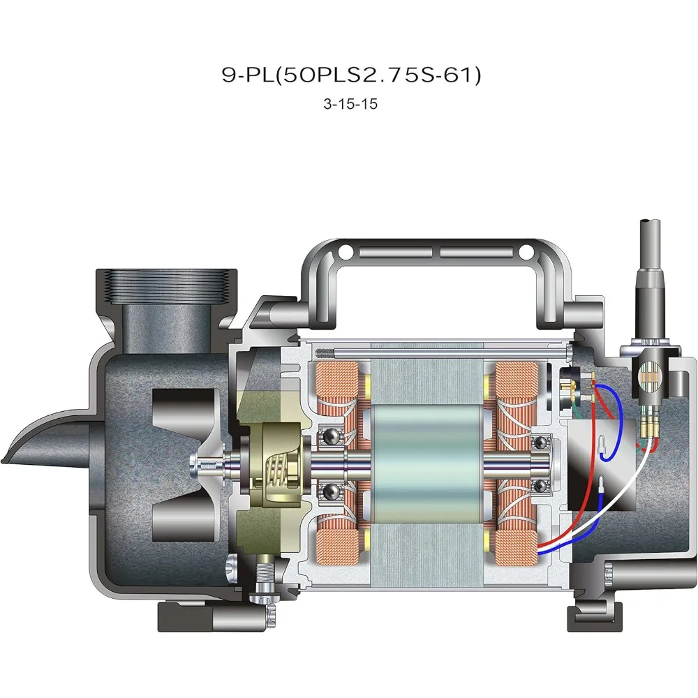 5PL pompa Submersible untuk kolam, filter Skimmer, dan air terjun tanpa kuda, 5,300 GPH | 29976