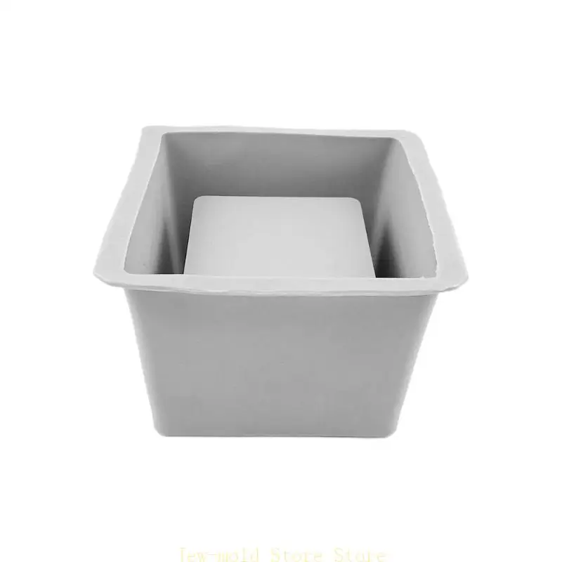 

C71B DIY Silicone Concrete Flower Pot Mold Mould For Plant Decor Plants