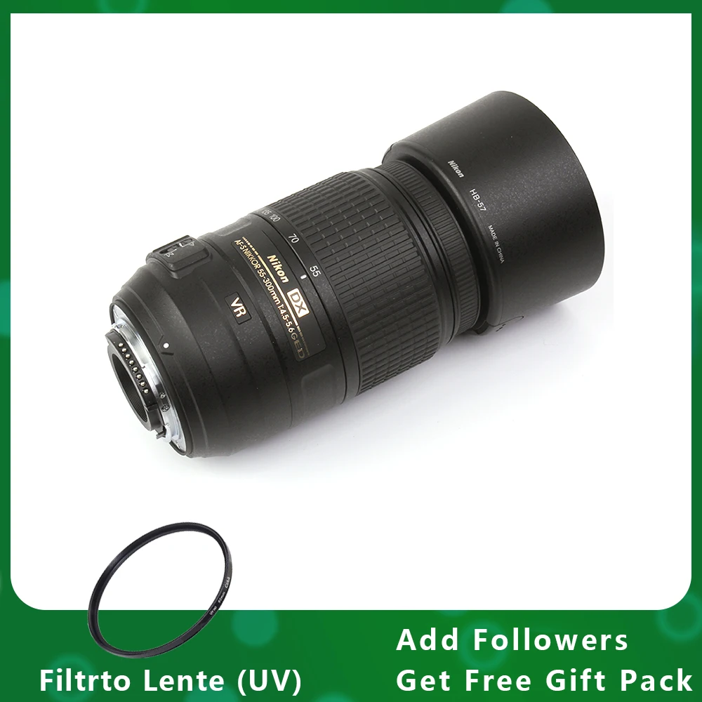 Nikon AF-S DX NIKKOR 55-300mm f/4.5-5.6G ED VR Lens For Nikon SLR Cameras