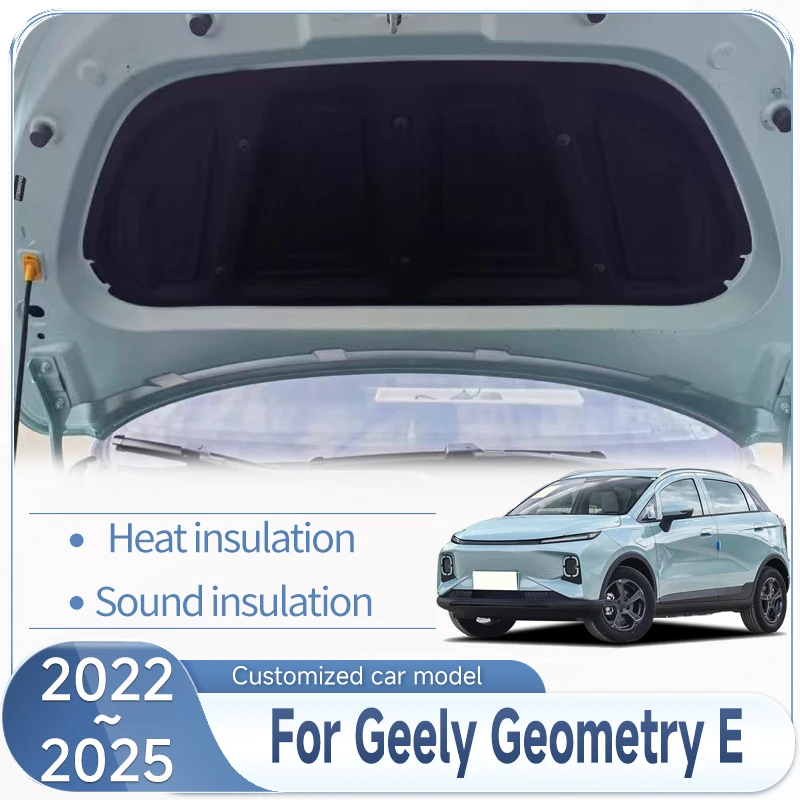 

Car Sound Insulation Mat For Geely Geometry E 2022 2023~2025 Front Hood Engine Sound Cotton Cover Trims Heat Cotton Accessorie