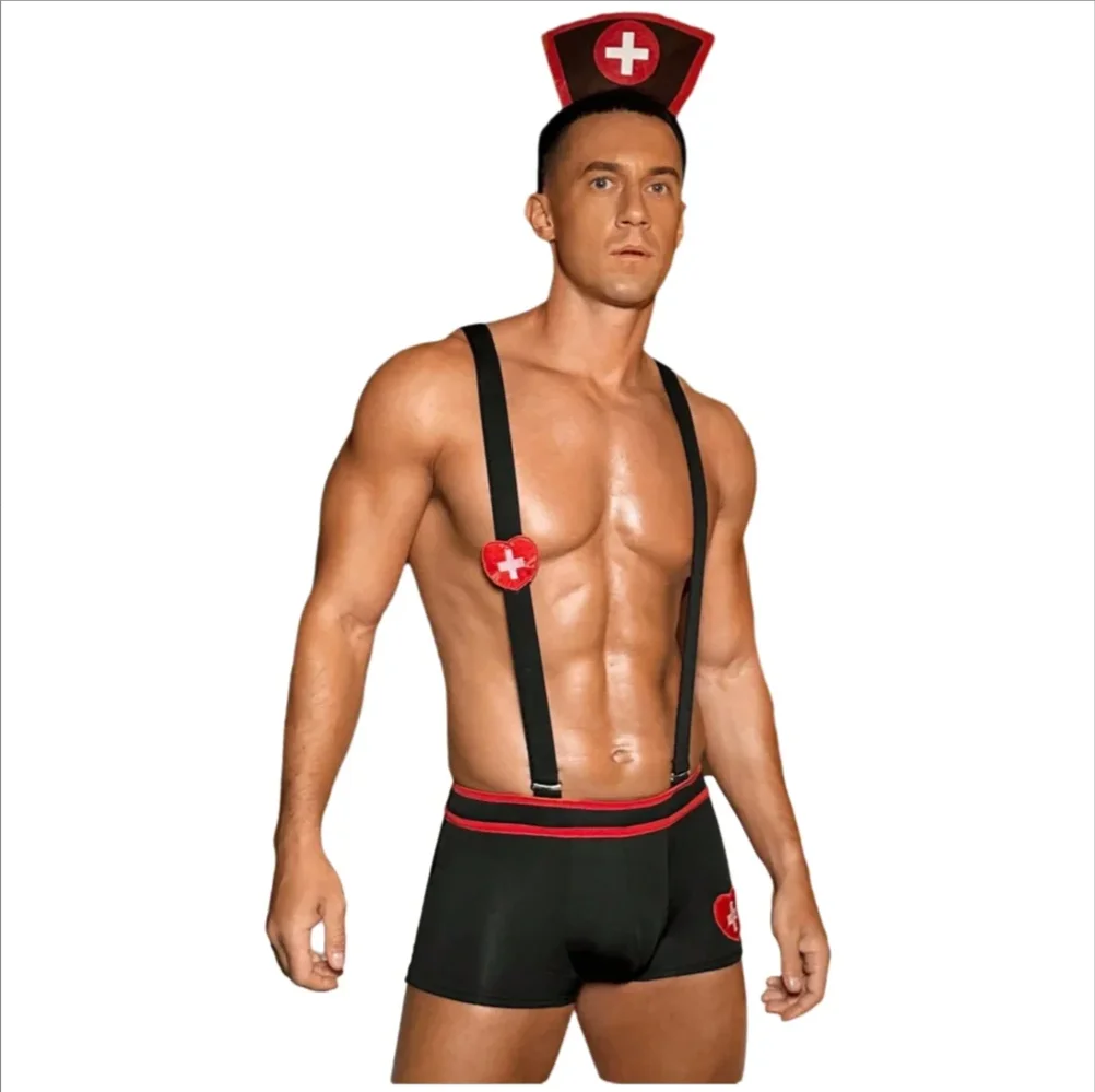 

Сексуальный костюм для мужчин, эротическая униформа для геев, костюм медсестры для взрослых, сексуальный комплект, фетиш-униформа, сексуальное нижнее белье.