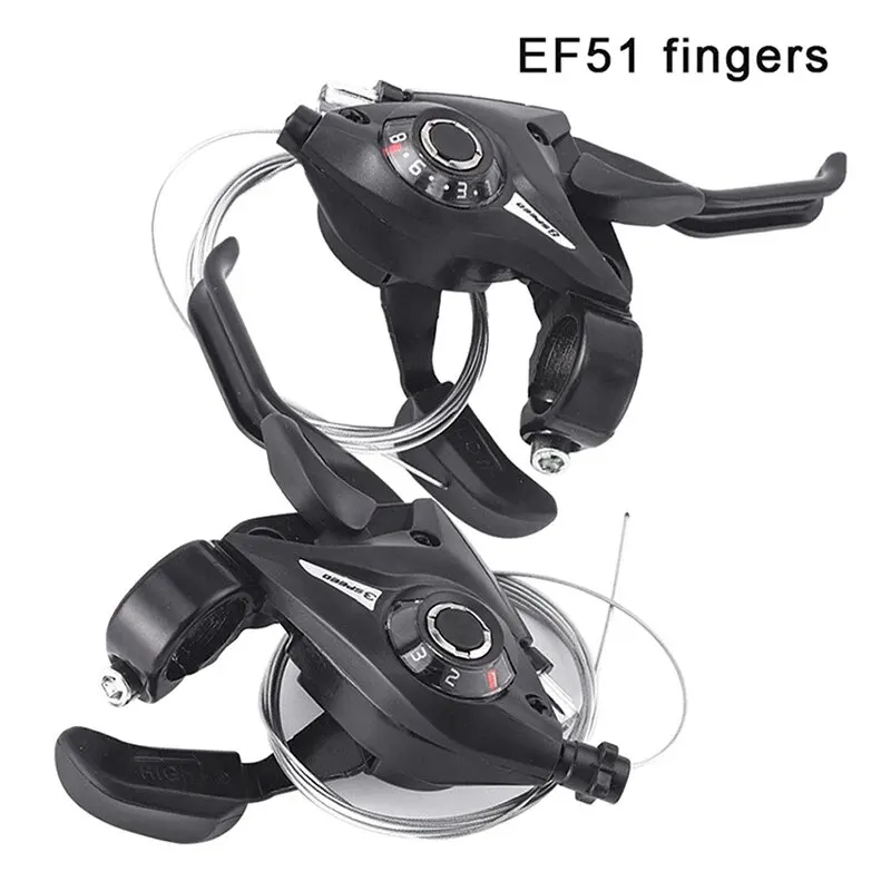 Bicycle Derailleurs EF51 3/7/8/21/24 Speed Switch Mountain Bike Shifter Lever Brake with Shift Cable Cycling Disc Handle