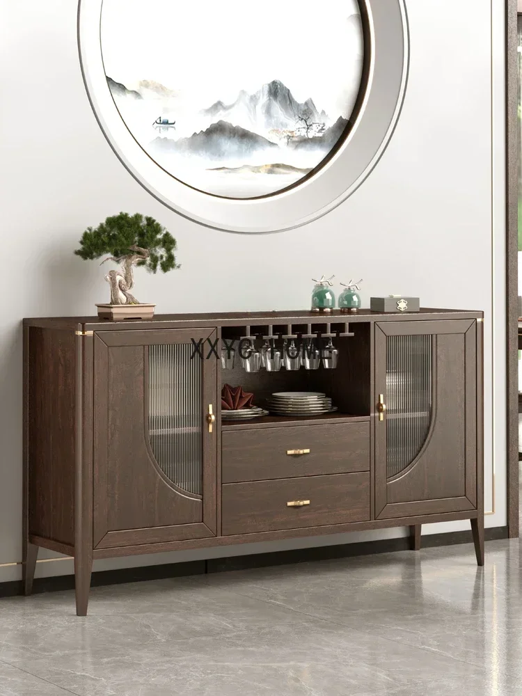 Dining Side Cabinet Wine Cabinet Wall-Mounted Kitchen Shelf Dining Room Side Cabinet Locker