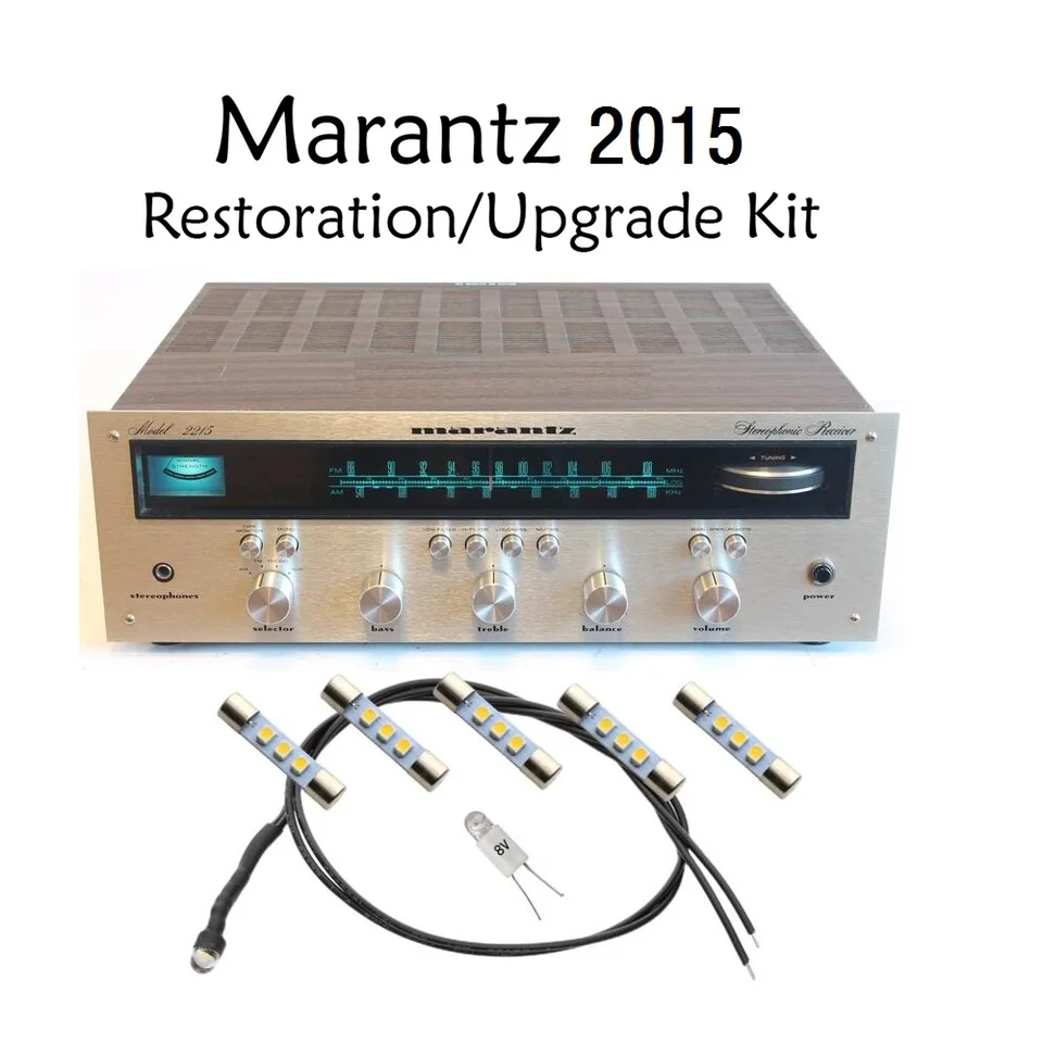 【ランプ交換・清掃済】Marantz Model 2100 チューナー 動作品 Tecolampe AC8V LED Lamp Kits For Marantz 104 105b 110 112 125 150