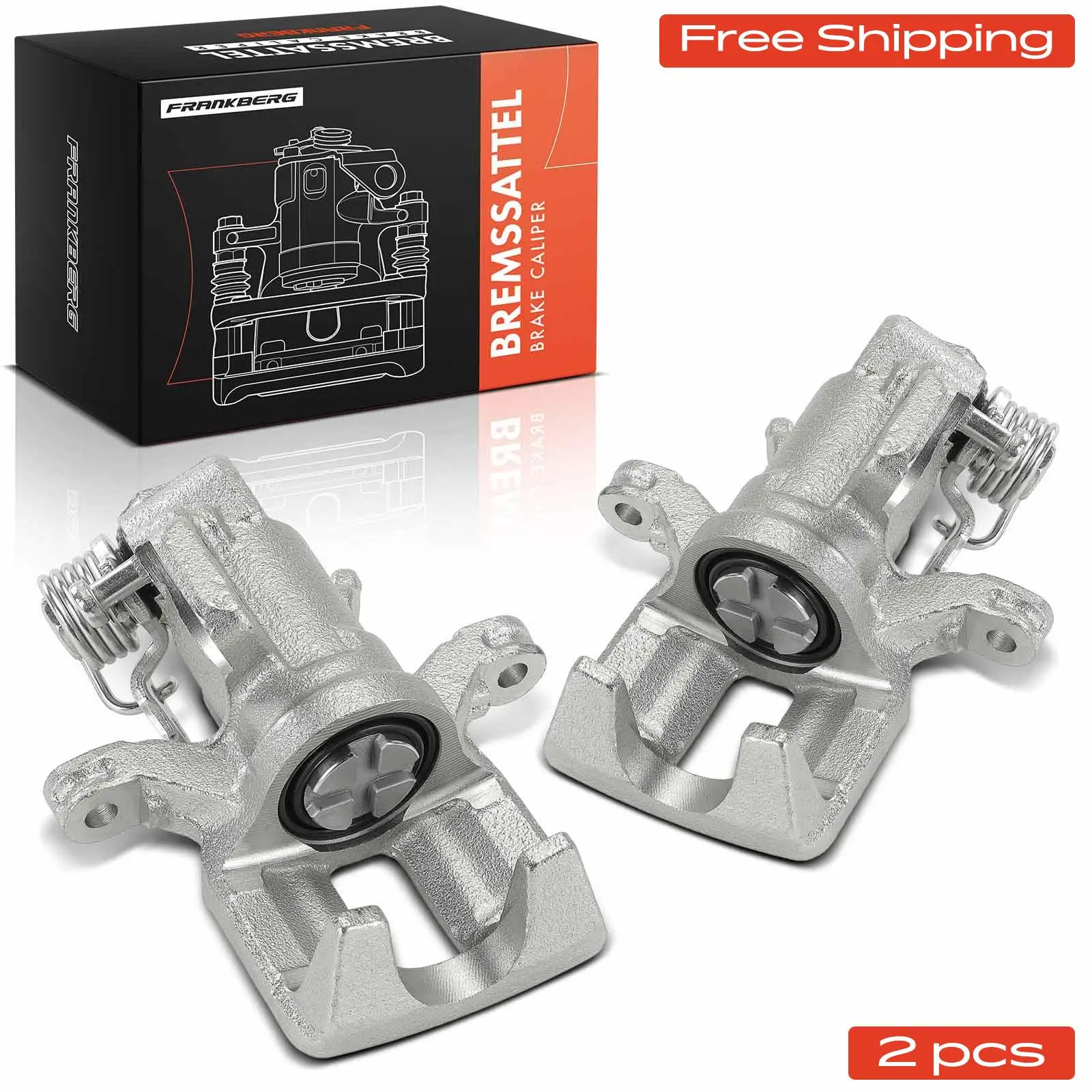 Frankberg 2x Remklauw Achteras voor Honda Civic V VI Fastback CRX III 43018 SR3000 43230 SR3G02 43019 S04013 43018 S04013
