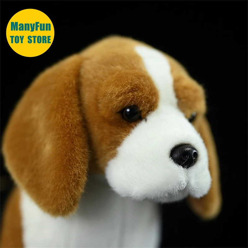 Peluche de Perro Beagle, Juguete de Peluche Realista de Conejo, Peluche de Perro Beagle Realista, Muñeco de Simulación de Cachorro, Regalo para Niños